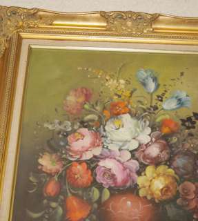 French Oil Painting Floral Still Life Flowers  