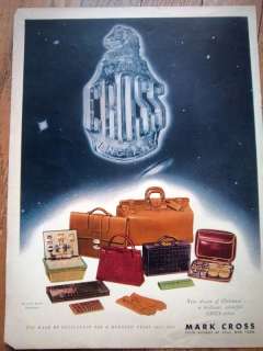 1945 MARK CROSS Purse Handbag Sewing Box Gloves Ad  