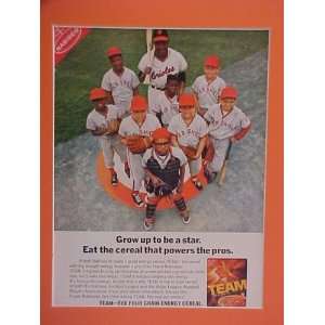 Frank Robinson Baltimore Orioles 1966 Nabisco Cereal Professionally 