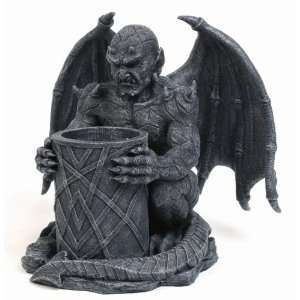 Nightwatchman Candle Holder Statue Cold Cast Resin Figurine  