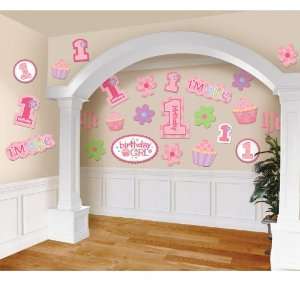  Lets Party By Amscan 1st Birthday Girl Mega Value Pack 