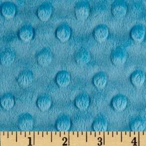  60 Wide Minky Cuddle Dimple Dot Azure Fabric By The Yard 