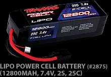 Traxxas LiPo Battery 3S 11.1V 8400mAh 25C TRA2878 020334287809  