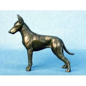 Manchester Terrier (Toy) Cold cast Bronze Figurine 4.75 inches long 