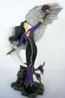 Bradford Dark Orchid Midnight Beauty Angel Figurine  