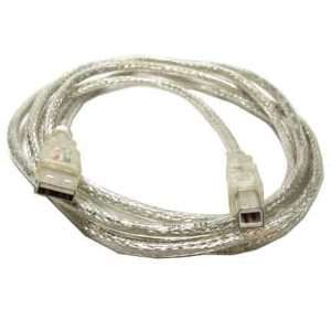  6ft USB 2.0 Cable Type A Male to Type B Male w/LED 