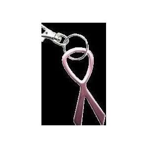  Pink ribbon carabineer key chain