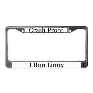  Crash Proof Linux License Plate Frame by  