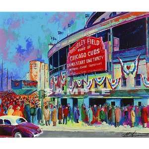  Chicago Cubs Wrigley Field 1945   Small Unframed Giclee 