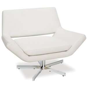  Avenue Six Yield 41In Wide Chair in White Vinyl