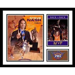  Steve Nash Phoenix Suns   Back to Back NBA MVP   Framed 