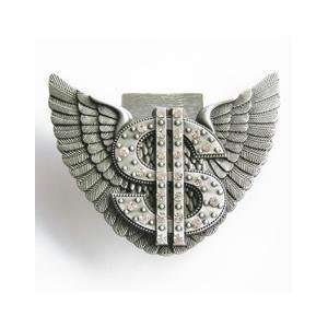  Wings w/ Studded $ Belt Buckle 