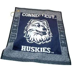Connecticut Huskies Woven Towel From Team Golf  Sports 