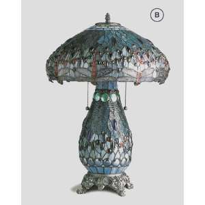  All new item Dragonfly Tiffany style table lamp with ocean 