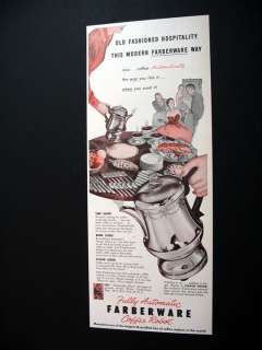 Farberware Coffee Robot maker machine 1952 print Ad  