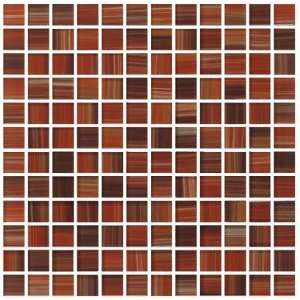 Full Sheet Sample of Delicious Series Copper Red Glass Mosaic Tile 
