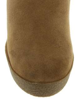   COUTURE Everly Shearling Wedge Suede Knee High Flat Heel Boots $210