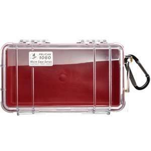  PELICAN 1060 MICRO CASE RED WITH CLEAR LID Sports 