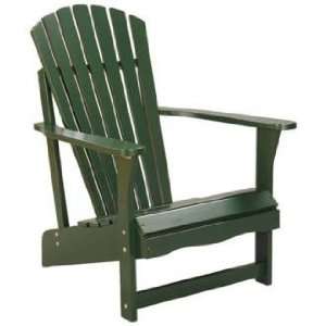  Green Poplar Wood Adirondack Chair Patio, Lawn & Garden