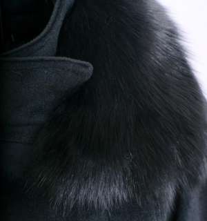 Women REAL FOX HAIR Fur Winter Coat Outerwear S/M/L 02  