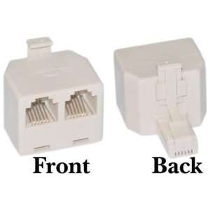  RJ11 / RJ12, 6P6C (Straight) T Adaptor. Phone Adaptors 