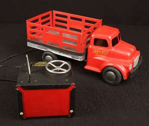    VIT EARLY REMOTE CONTROL PRESSED STEEL TRUCK OLD 110V ELECTRIC WORKS
