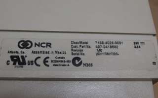 NCR 7158 4025 9001 USB POS PRINTER PN 497 0418692  
