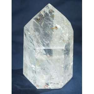   Re Faceted and Polished Quartz Crystal Point, 8.46.5 