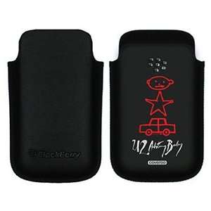  U2 Achtung Baby on BlackBerry Leather Pocket Case 