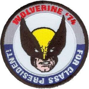   Men Wolverine For President Embroidered Iron On Patch P3359 Home