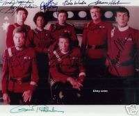 Star Trek TOS cast + Gene Roddenberry signed p print  