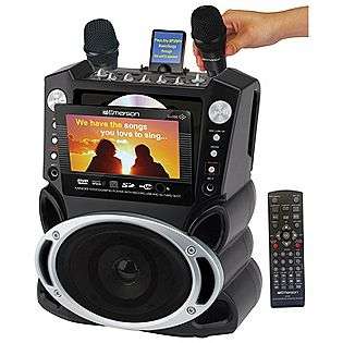 Portable DVD/CD+G/+G Karaoke System w/ 7 TFT Color Screen, Record 
