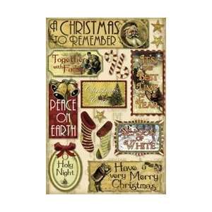 Karen Foster Vintage Christmas Cardstock Stickers 5.5X9 Holy Night; 6 
