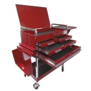 Sunex Deluxe Service Cart With Locking Top, 4 Drawers and Extra 