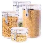 Oggi 5 Piece Acrylic Clamp Canister Set