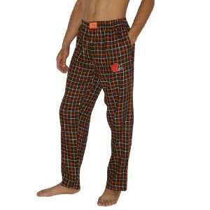  Mens NFL Cleveland Browns Plaid Cotton Sleepwear / Pajama 