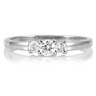 Emitations Mins Petite Faux Diamond 3 Stone Ring