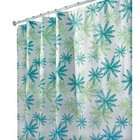 interdesign design ada x wide shower curtain blue green 108