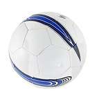 Child White Blue PVC Faux Leather Size 5 Playing Soccer Football