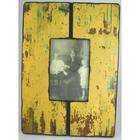 DDI Yellow Barn Wood Vintage Look Photo Frame(Pack of 6)