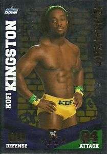 Topps WWE Slam Attax Mayhem Kofi Kingston Foil Champion  