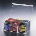 huang acrylic 6 compact tea bag box clear 8 5