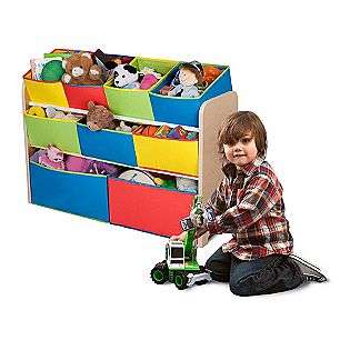 Multi   Color Deluxe Toy Organizer with Bins  Delta Childrens Baby 