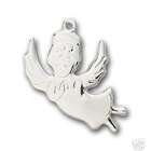 EE Sterling Silver Baby Child Angel Pendant Charm Necklace