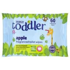 Tesco My Toddler Toilet Wipes Apple 60   Groceries   Tesco Groceries