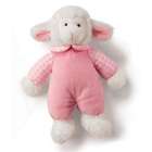 Russ Berrie Baby 7 Pink RATTLE PALS LAMB Plush Toy