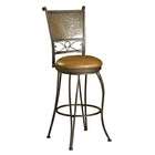 Powell Bronze with Muted Copper finish metal Stamped Back Bar Stool