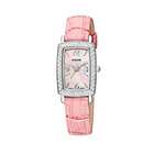 Pulsar Crystal Leather Pink Mother of Pearl Dial Womens Watch #PTC499