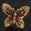   crystal rhinestone butterfly animal flower jewelry stretch ring  
