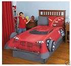 New Boys Red gray Grand Prix Cars Comforter Bedding Sheet Set Twin 8PC